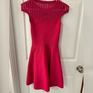 French connection pink skater dress